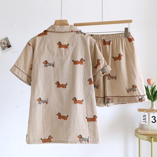 Pyjama imprimé teckel mignon, le cadeau d'anniversaire et Saint-Valentin
