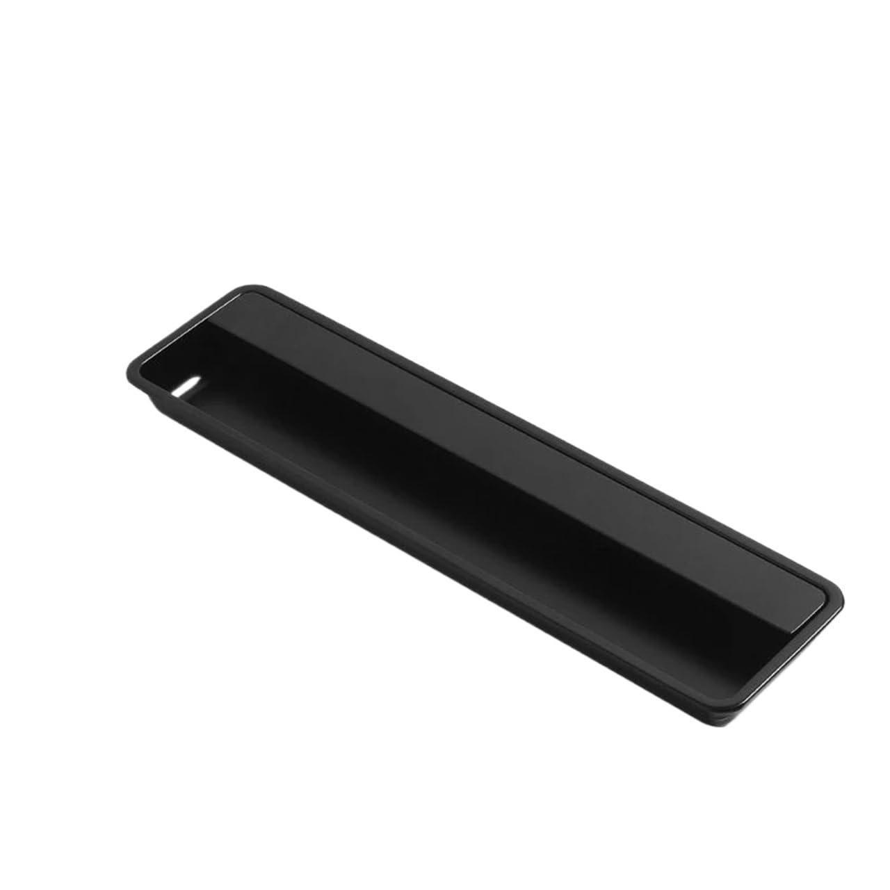 Mohuied Matte Black 195Mm Recessed Handle Modern Sliding Door Concealed Handle Slotted Embedded Buckle Furniture Handles Wardrobe Push Pull Hidden(Matte Black 195Mm)