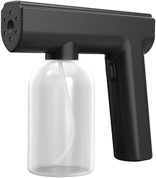 Handheld Disinfection Sprayer Portable Disinfection Fogger Machine Handheld Rechargeable Steam Sprayer for Home, Office, Garden Black