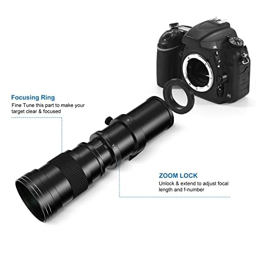 Lightdow 420-800mm Telephoto Zoom Lens