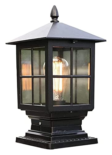 AYCDL Schwarze Pfostenleuchte im Europäischen Stil