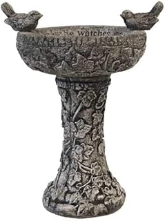 10 Birdbath Planter Ideas for Charming Garden Focal Points 46 BestNest Athens Stonecasting “His Eye is on The Sparrow” Bird Bath – Pre...