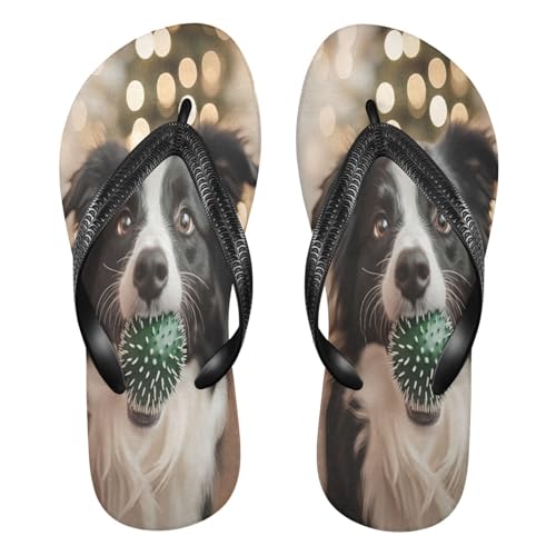 STAYTOP A Shepherd Dog Carrying A Ball Flip Flops Sandals of Men's & Women's,Sandals Beach Slippers Shower Slides