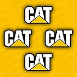 Caterpillar Equipment Machinery CAT Logo 150x96mm 4pcs Aftermarket Decal/Aufkleber/Adesivo/Sticker/Replacement Set