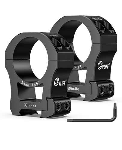 Image of CVLIFE Precision Scope Rings Mount - Compatible with Picatinny Rails and More - 2 Pieces