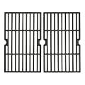 SafBbcue 14 3/16" Grill Grates for Char-Griller 1624 1515 1224 1616 Charcoal Grill Replacement Parts, Chargriller 22424 E1515 72424 Replacement Grill Grates, Cast Iron Chargriller Grill Grates 2-Pack