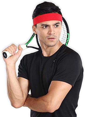 Style Along Red Outdoor Fitness Sports Sweatband Headband for Men-picture-25