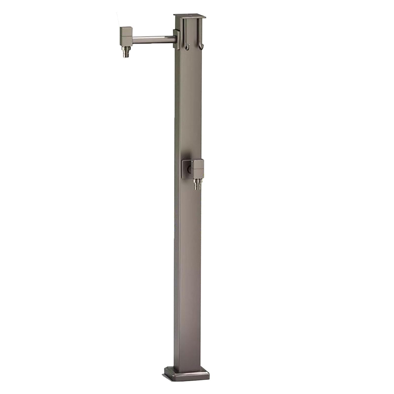 Genérico Columna de Agua de Acero Inoxidable para jardín – Soporte para Grifo Exterior para jardín y terraza, Soporte para Manguera Resistente a Las heladas con Grifo, Poste de riego para m