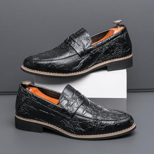 Men's Textured Loafers, Fashionable Formal - Casual Shoes - Fashionable for Dinners, Business Gatherings & Daily Commutes2