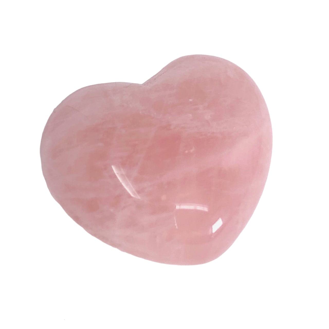 GEMTUB Rose Quartz Puffy Heart Shaped 80-100gm Natural Rose Quartz Heart Palm Stone Crystal Reiki Healing Love Stone Heart Shape Big Gemstone Showpiece Gift for Love (Rose Pink)