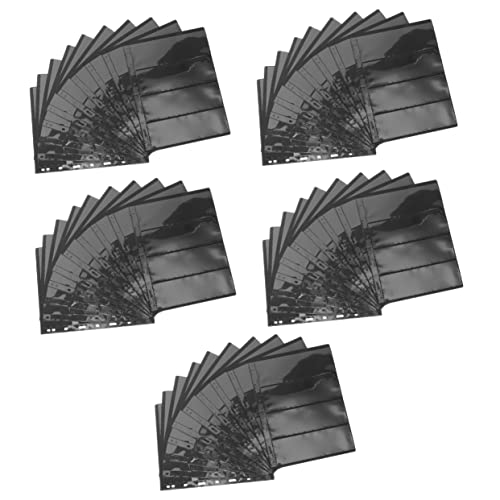 STOBOK 50 Folhas Páginas De Colecionadores De Moedas Bolsas De Álbum De Selos Notas De Portador De M