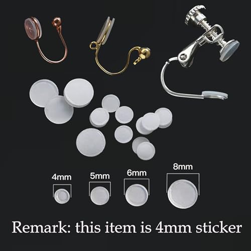 Clips de silicona para pendientes: almohadillas transparentes antidolor 4