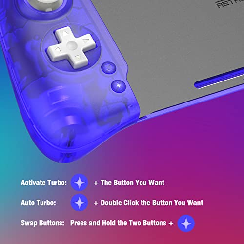 Retroflag Switch Handheld Controller, [No Drifting] Split Pad Pro Controller With Hall Effect Joystick, One-Piece Joypad Compatible With Switch Lcd/Switch Oled, Motion Control, Dual Motor Vibration #TOP4