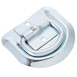 CALLARON Gancho de Anclaje Anillo en Forma de D para Montaje en Suelo, Anillo de Amarre para Remolques, Adecuado para Carga Automotor y Transporte Exterior