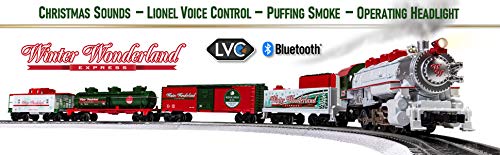 Lionel Winter Wonderland Lionchief 0-8-0 Set With Bluetooth Capability, Electric O Gauge Train Set With Remote #TOP4