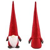 1TOMTE Christmas Gnomes Decorations, Handmade Swedish Tomte Scandinavian Santa Elf Ornaments Christmas Gnomes Plush Decorations for Holiday Home Gnome Decor