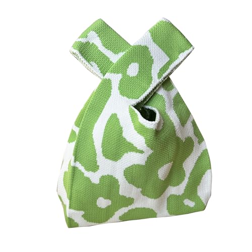 Image of Knot Bag, Mini Knit Tote Bag, Extra Thickened Japanese Knot Bag, Wristlet Handbag - 1 /2 /6 Pack