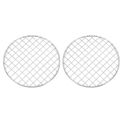 Grille de cuisson ronde acier inoxydable 16,5 cm barbecue air comprimé lot de 2 - 2
