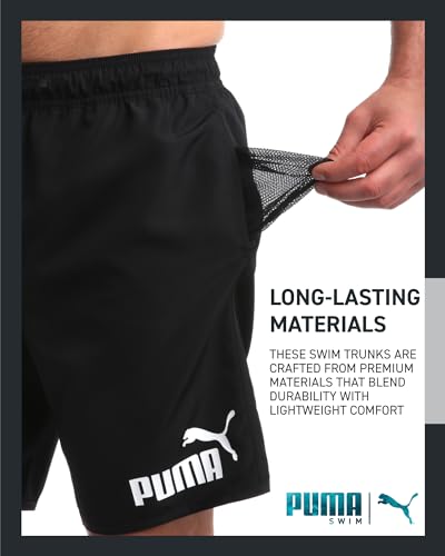 PUMA Men's Bathing Suit - 2 Pack Quick Dry Swimsuit Trunks with Mesh Compression Liner - 8" Inseam Swimwear (S-XL)4