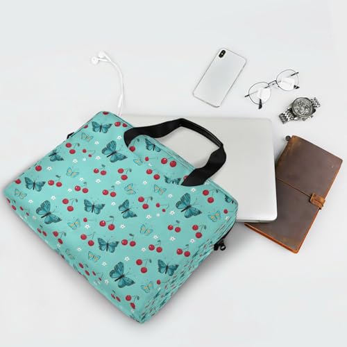 Bolso para laptop con diseño mariposas y cerezas miniatura 7