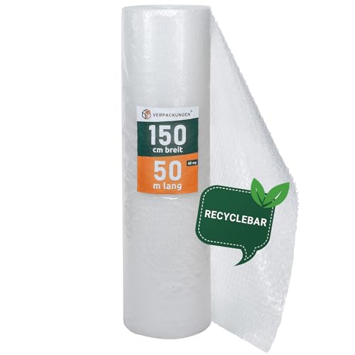 Luftpolsterfolie Bb-Verpackungen 1,5 x 50 m für Versand und Umzug