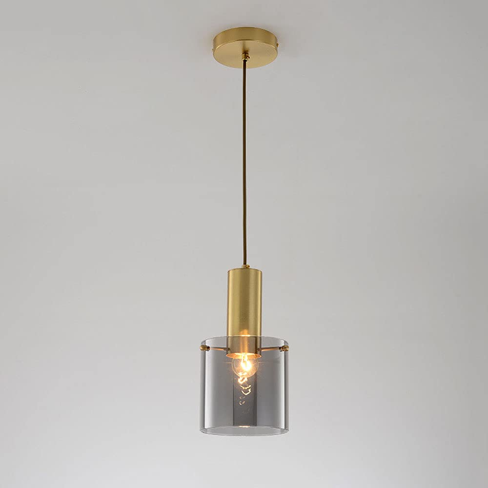 Kit Réglable en Hauteur Luminaire Suspension Laiton Compact E27 - 2