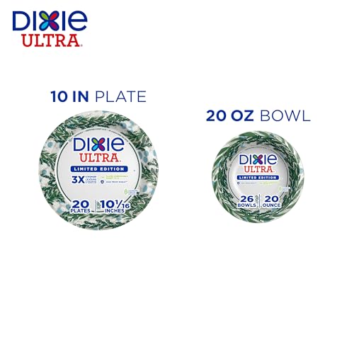 Dixie Ultra Limited Edition Paper Plate, 10 in. Dinner-Size Printed Disposable Plates, 20 ct image 4