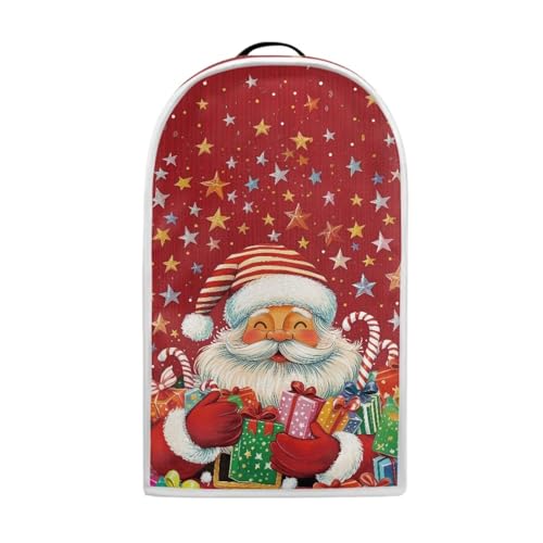 Image of Father Christmas Blender Cover Kitchen Appliance Dust Covers with Top Handle and Pocket Coffee Maker Appliance Covers Food Processor Cover for Christmas Kitchen Appliance Decor