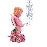 Odebyata Cute Aquarium Angel Air Bubble Maker Decor, Adorable Fish Tank Angel Air Bubbler, Increase Oxygen, Great Landscape for Fish Tank Scenery Decor Ornament Betta Shrimp Tank