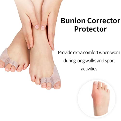 Yosoo Gel Toe Separators: Bunion Corrector Pads for Overlapping Toes (2 Pairs)
