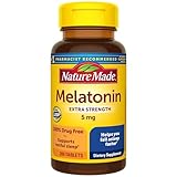 Sleep support supplement: Contains one 300 count bottle of Nature Made Melatonin 5 mg Extra Strength Tablets for a 300-day supply Melatonin is a hormone found naturally in the body that helps to regulate sleep and wake cycles Each Nature Made 5 mg Me...