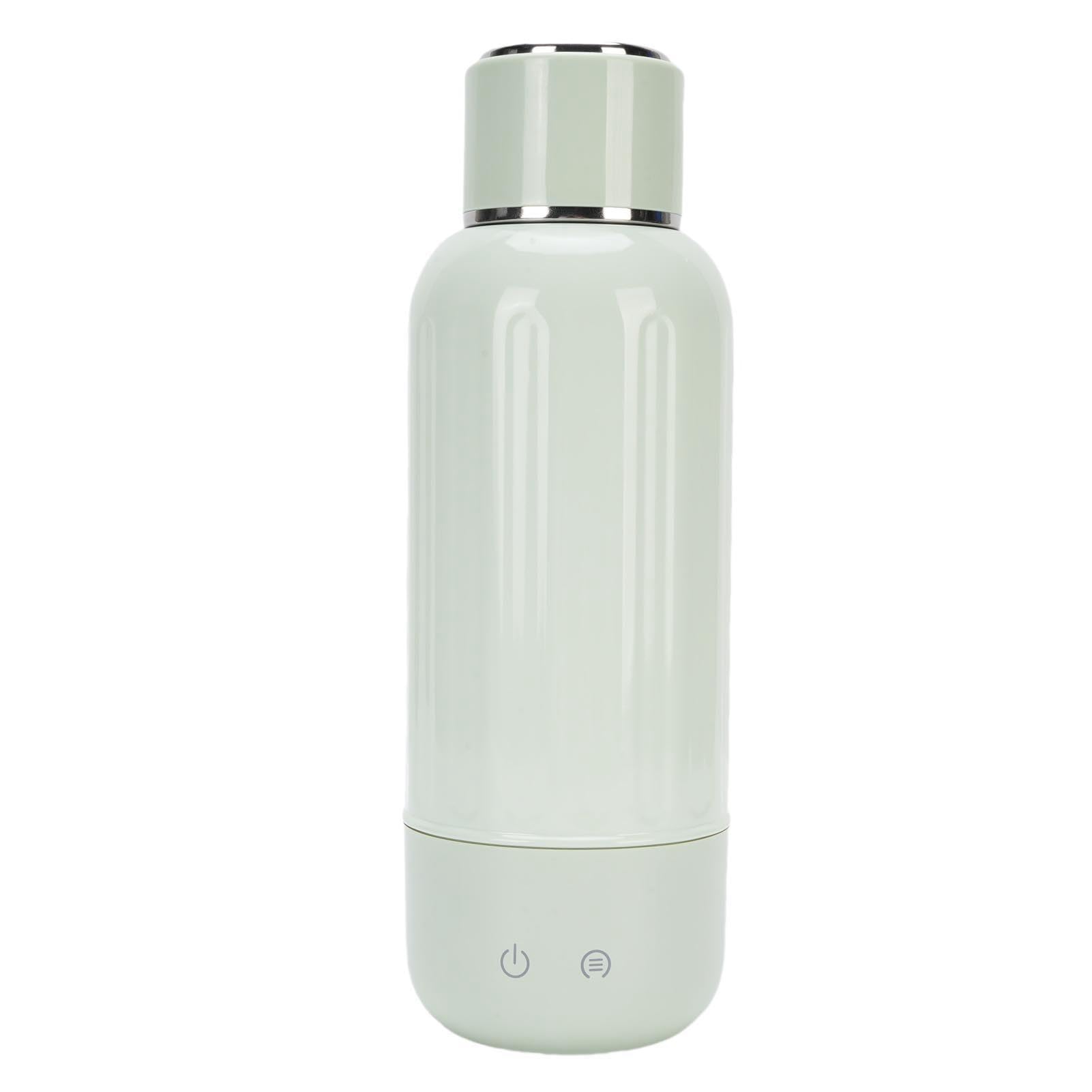 TARSHYRY Reise-Wasserkocher, Kabellos, Wiederaufladbar, Tragbar, Kleiner Wasserkocher, Heizung mit 5 Temperaturreglern für Camping, Auto, Reisen, Outdoor, 316 Edelstahl, 500 Ml (GREEN)