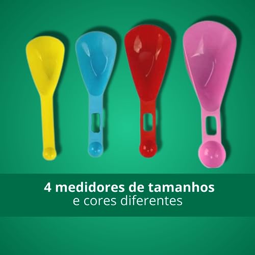 Jogo Com Medidor 6 Medidas Diferentes Profissional Conjunto Kit Colher Colheres Xicaras De Medida