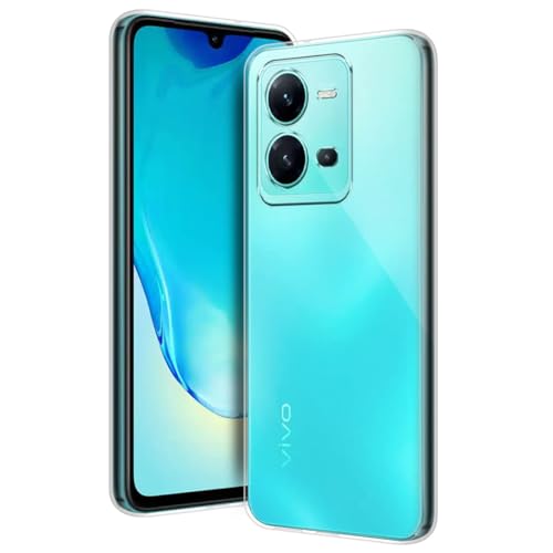 Image of COVERBLACK Rubber Silicone Back Cover for vivo V25 Pro 5G - Transparent