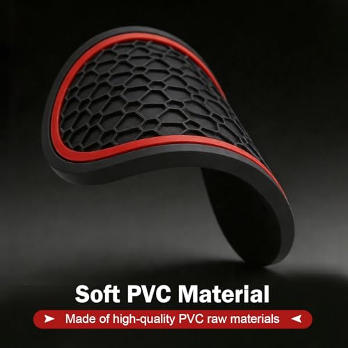 4PCS Portavasos para Auto Antideslizante 2.75" Rojo miniatura 4