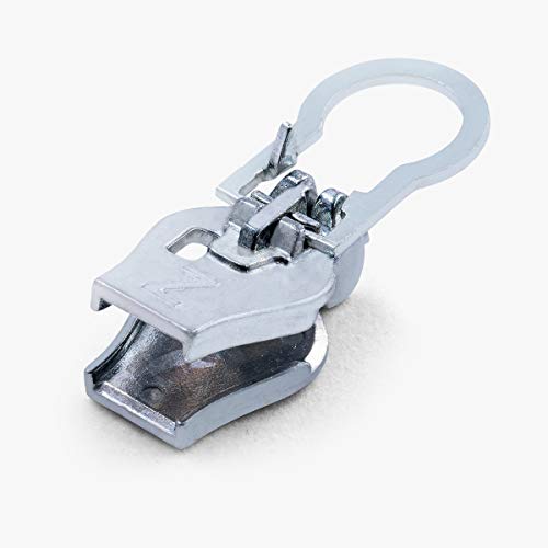 Zlide On Fermeture éclair en plastique et métal Taille XXL Argenté Cover