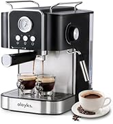 Olayks Espresso Machine 20 Bar, Professtional Espresso Coffee Maker with Milk Frother Steam Wand ...