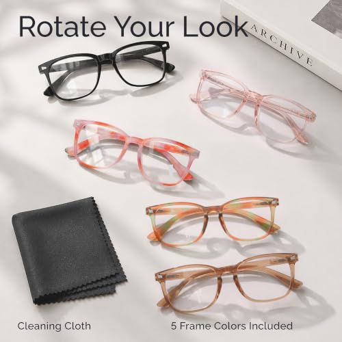 Image of CCVOO Reading Glasses for Women, Eye glasses, Blue Light Readers for Women, Cheaters