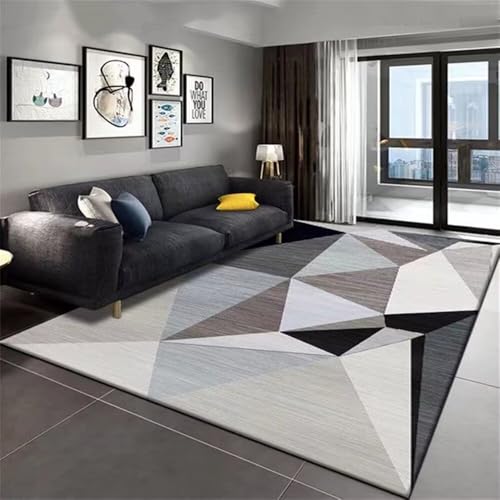 Tapis interieur géométrique bleu pour isoler les sols froids - 2