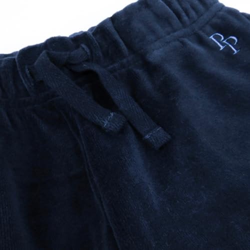 Pet Passion People Packs Cooper II - The Plush Velour Sweatsuit, Organic Cotton & Recycled Poly 2-Piece Top Pants for Baby, Toddler​, Navy, 3T by Pet Passion - Image 5
