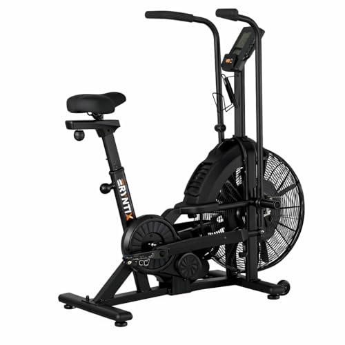 Eryntix Dual Resistance Air Bike, Magnetic & Air Fan Bike with APP Connection, ISCC PLUS Certified, Dual-Action Handlebars for Home Gym HIIT Cardio Full Body Workout (350LBS Capacity)