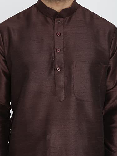 Image of Royal Kurta Men's Silk Blend Kurta & Churidaar Pyjama Set
