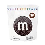 M&M’S WORLD Brown Milk Chocolate Candy, 5lbs of M&M'S in Resealable Pack for Candy Bars, Graduations, Birthday Parties, Fall Gatherings, Dessert Tables & DIY Party Favors