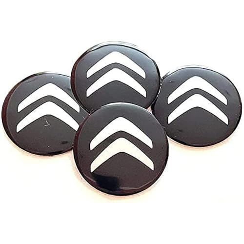 Enjoliveurs Centre de Jante Citroën 55mm - Cache Moyeu Finition Chrome Durable - 2