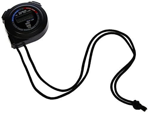 Casio Men's HS3V-1BRDT Black Nylon Quartz Watch with Digital Dial