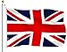 British Union Jack (UK Great Britain) Country Flag: 3x5ft poly