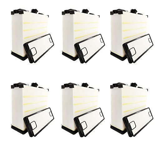 6X Direct Flow Primary Air Filter Fit for Tractors, Combines, ATV Replace DBA5292, 2220358, 4812158062, 5261249, 86043053, AF55014 