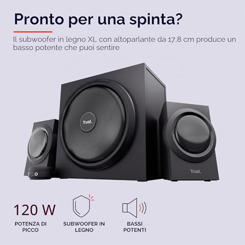 Yuri Set Di Altoparlanti 2.1 Con Subwoofer - Casse per PC - Immagine 1