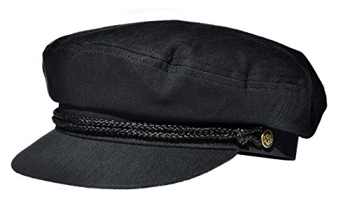 Casquette de marin Balke anti-vent chaude noire à chevrons taille M pour le froid