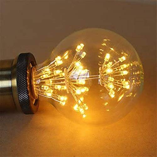 Ampoule LED 3W colorée luminaire suspendu E27 220V : lot 10 ampoules rétro G95 Gypsophila